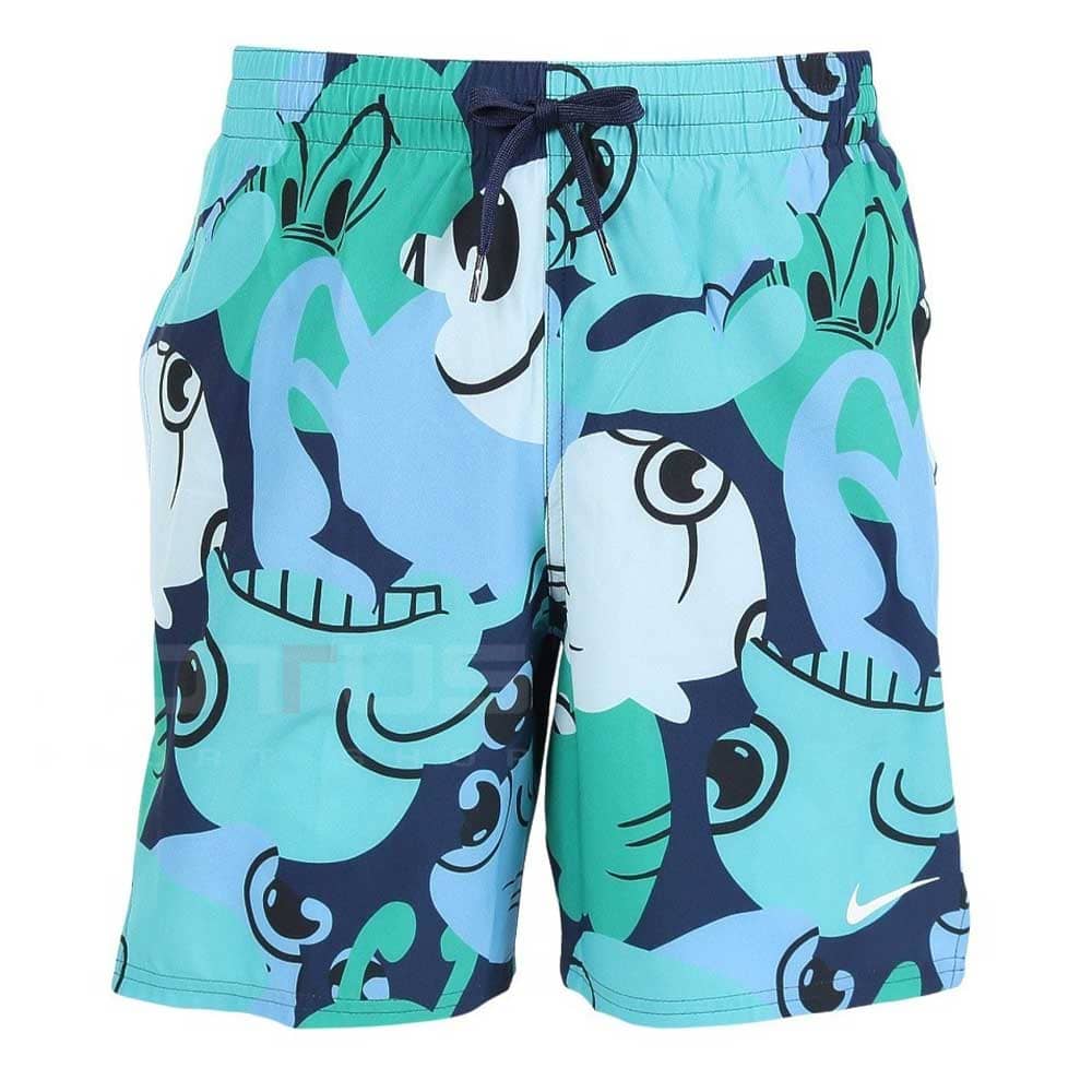 МЪЖКИ ПЛУВНИ ШОРТИ NIKE NESSF553-364 5IN VOLLEY SHORT ЗЕЛЕНИ/СИНИ - lotus-sport.bg